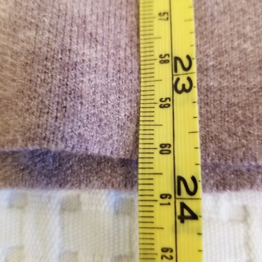 Tahari Soft Purple Cuffed Sleeve Sweater